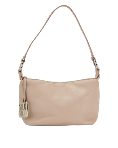 Dolce & Gabbana DG Charm Shoulder Bag, &pound;330, Handbags, Pink, Leather, Front view
